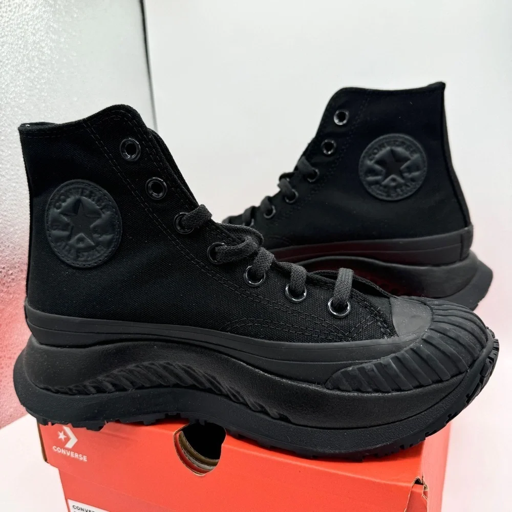 NWT Converse Chuck 70 At-CX Hi All Black Platform High Tops Triple Black Unisex